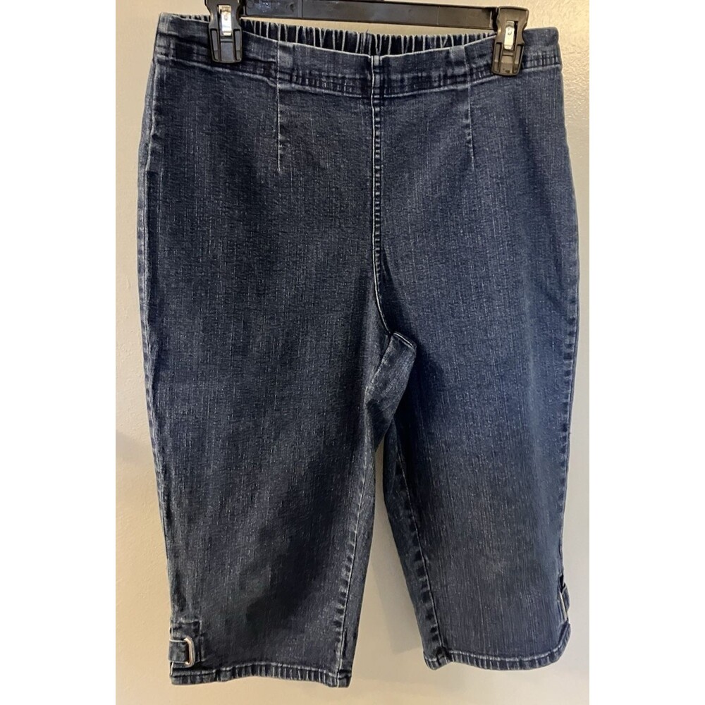 Croft & Barrow Womens Stretch Blue Jean Capris Size M